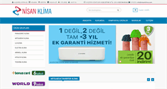 Desktop Screenshot of nisanklima.com