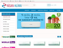 Tablet Screenshot of nisanklima.com